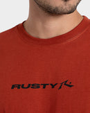 Camiseta Manga Curta Vermelha Rusty Stick