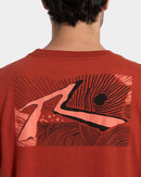 Camiseta Manga Curta Vermelha Rusty Rise