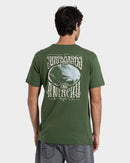Camiseta Manga Curta Verde Rusty Psychedelic