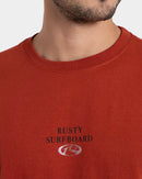 Camiseta Manga Curta Vermelha Rusty Foil