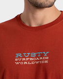 Camiseta Manga Curta Vermelha Rusty Bond