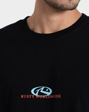 Camiseta Manga Curta Preta Rusty Shaky