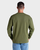Camiseta Manga Longa Rusty V8 Verde Oliva